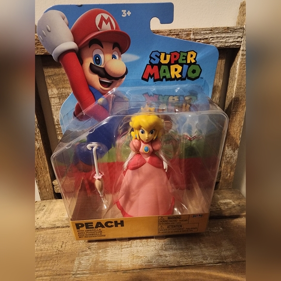 Super Mario Princess Peach With Umbrella - Picture 1 of 4